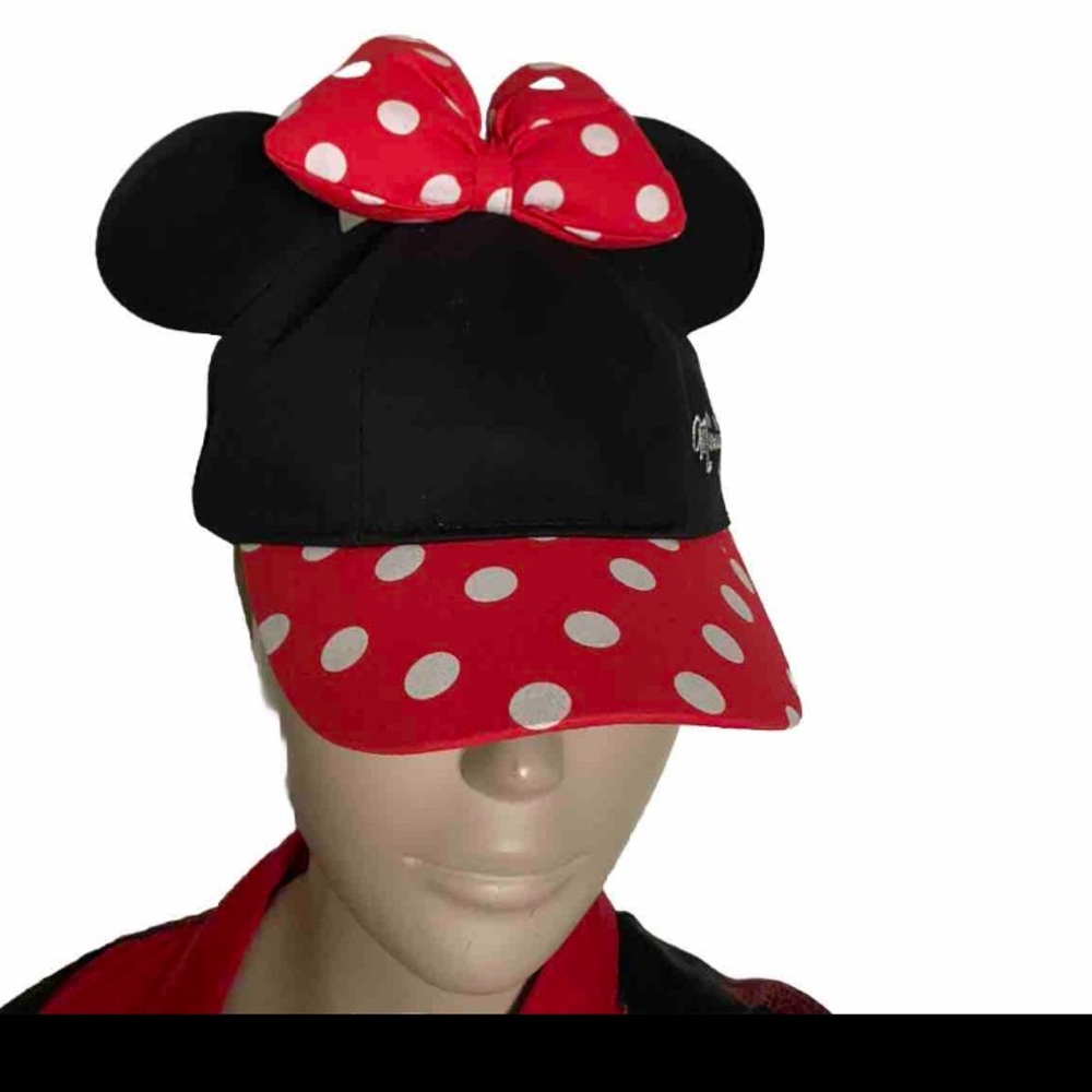 Disney Walt Disney World Minnie Mouse Polka Dot Snapback Bow hat/cap